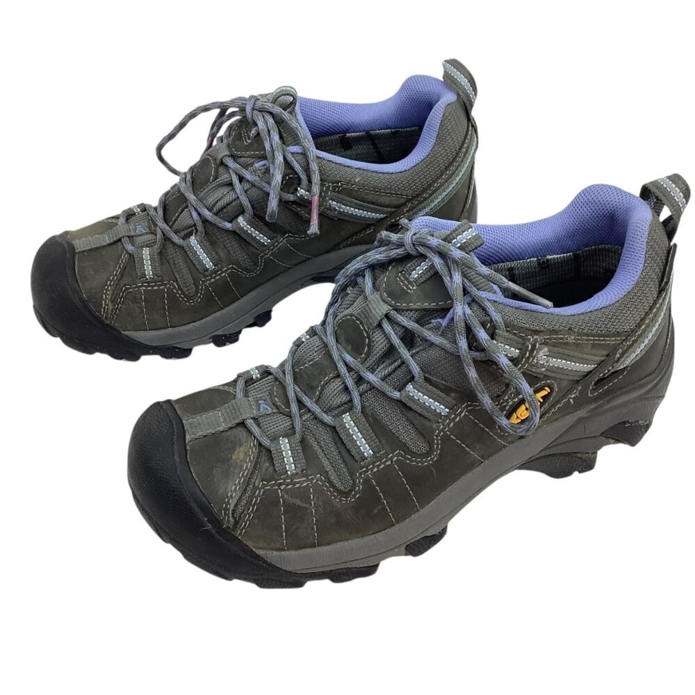 Keen Targhee ll Womens 7 Waterproof Leather Mesh Hiking Shoes Gray